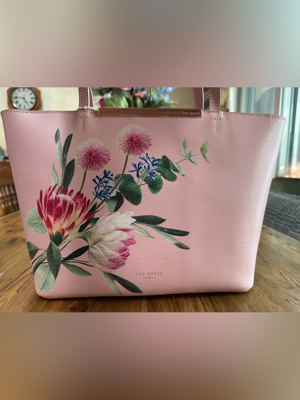 Ted Baker Pink Floral Printed Tote